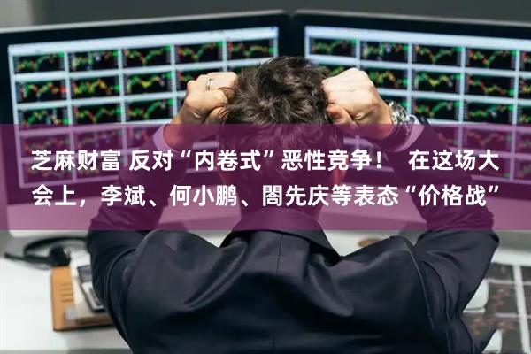 芝麻财富 反对“内卷式”恶性竞争！  在这场大会上，李斌、何小鹏、閤先庆等表态“价格战”