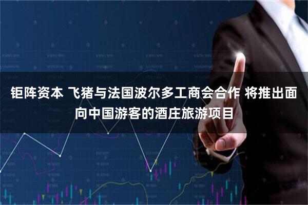 钜阵资本 飞猪与法国波尔多工商会合作 将推出面向中国游客的酒庄旅游项目